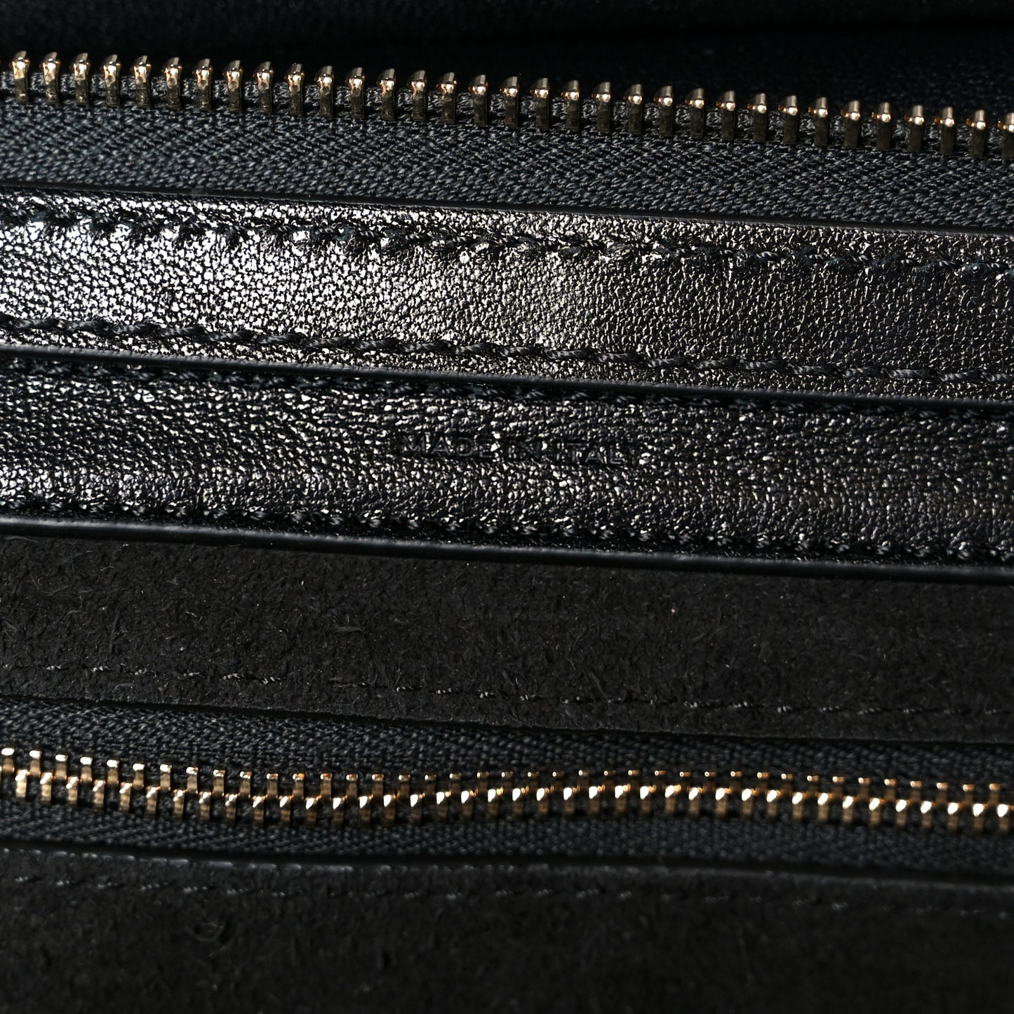 Supple Shiny Lambskin Little New Luggage Black