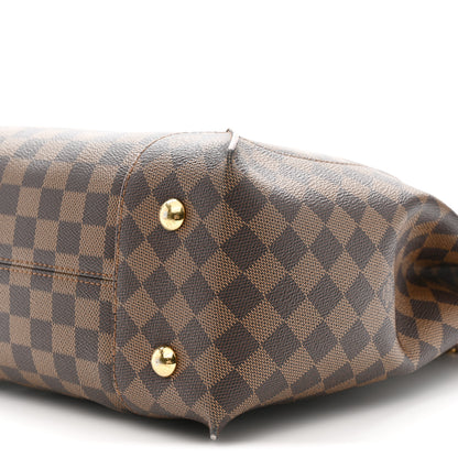 Louis Vuitton Damier Ebene Caissa Hobo Rose Ballerine 10 of 16