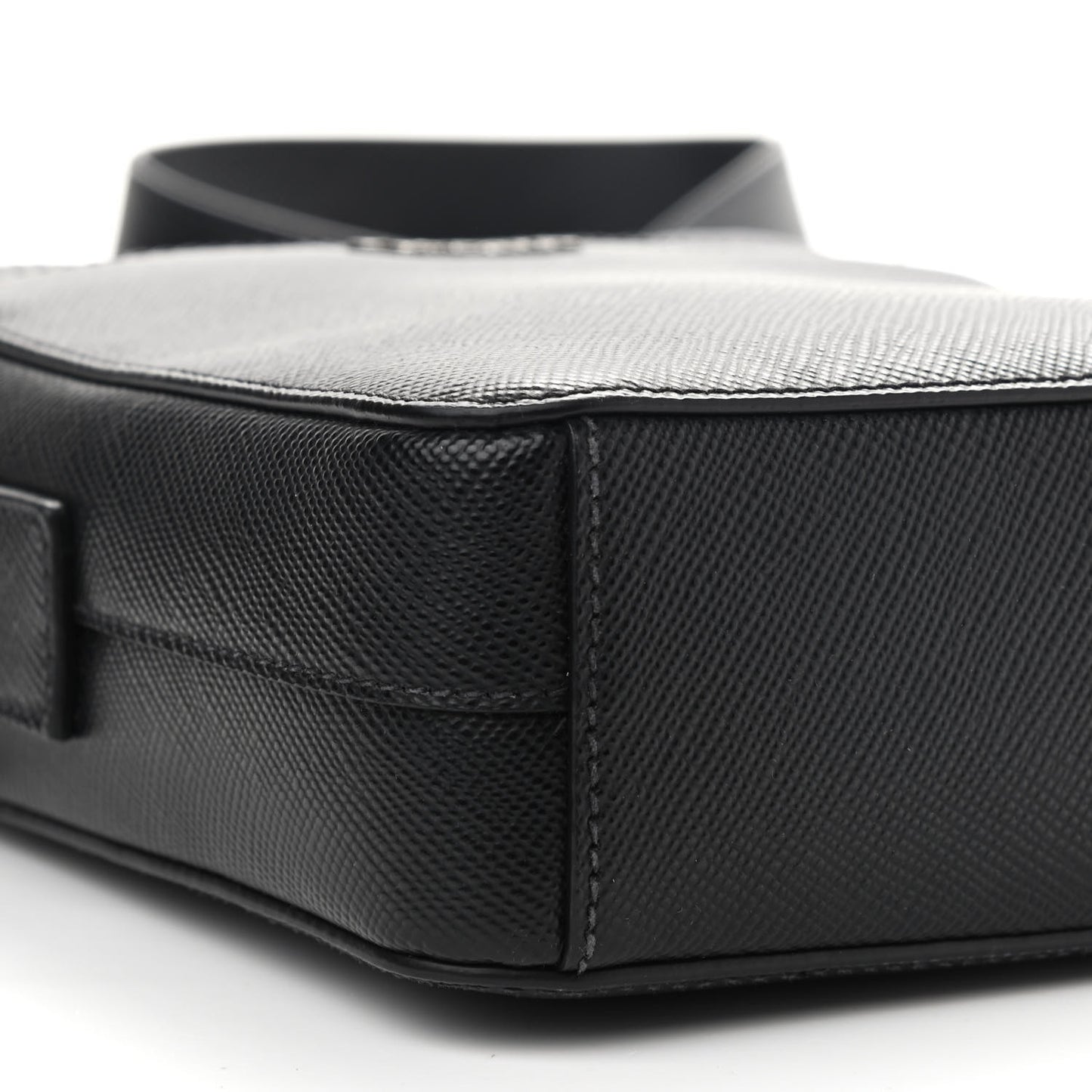 Saffiano Cuir Crossbody Bag Black