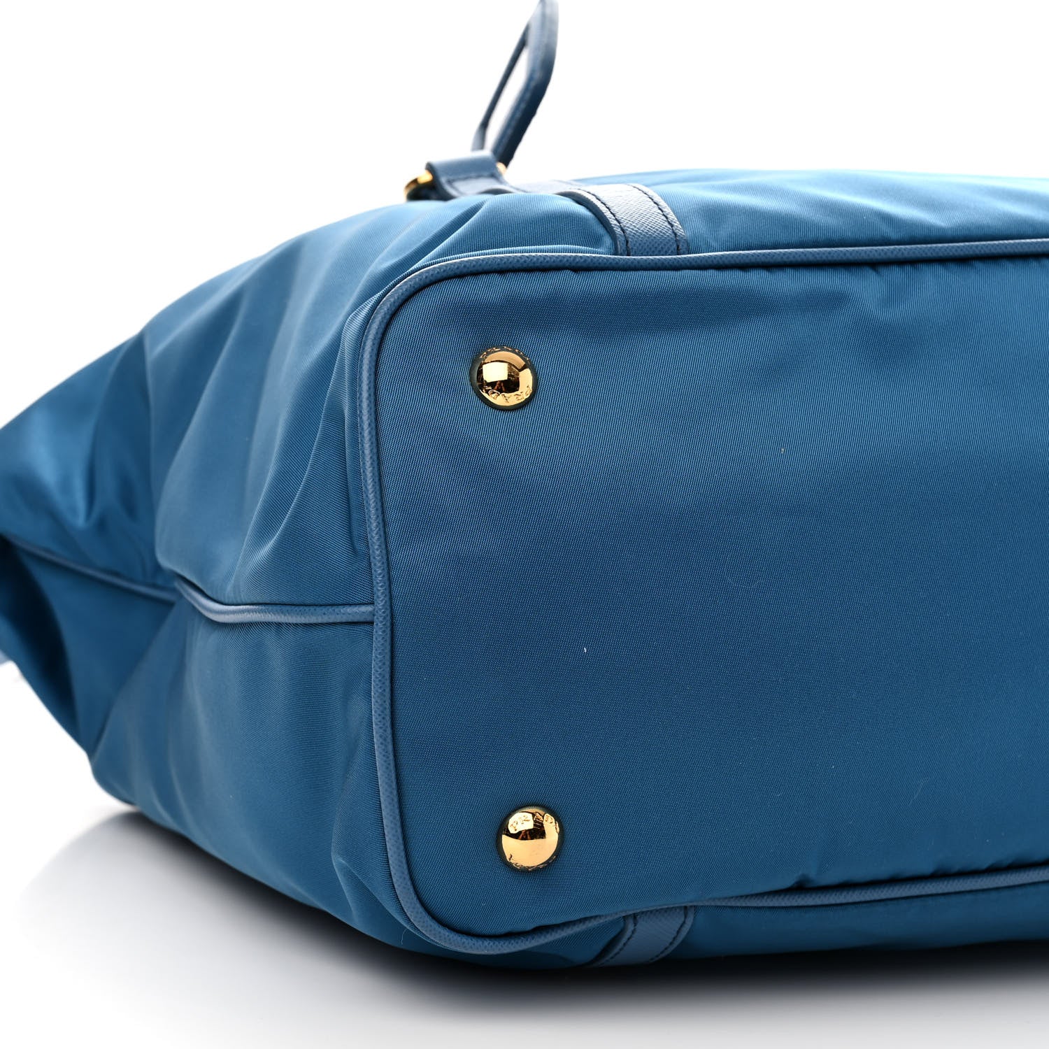 Prada Tessuto Nylon Saffiano Tote Cobalto 9 of 12