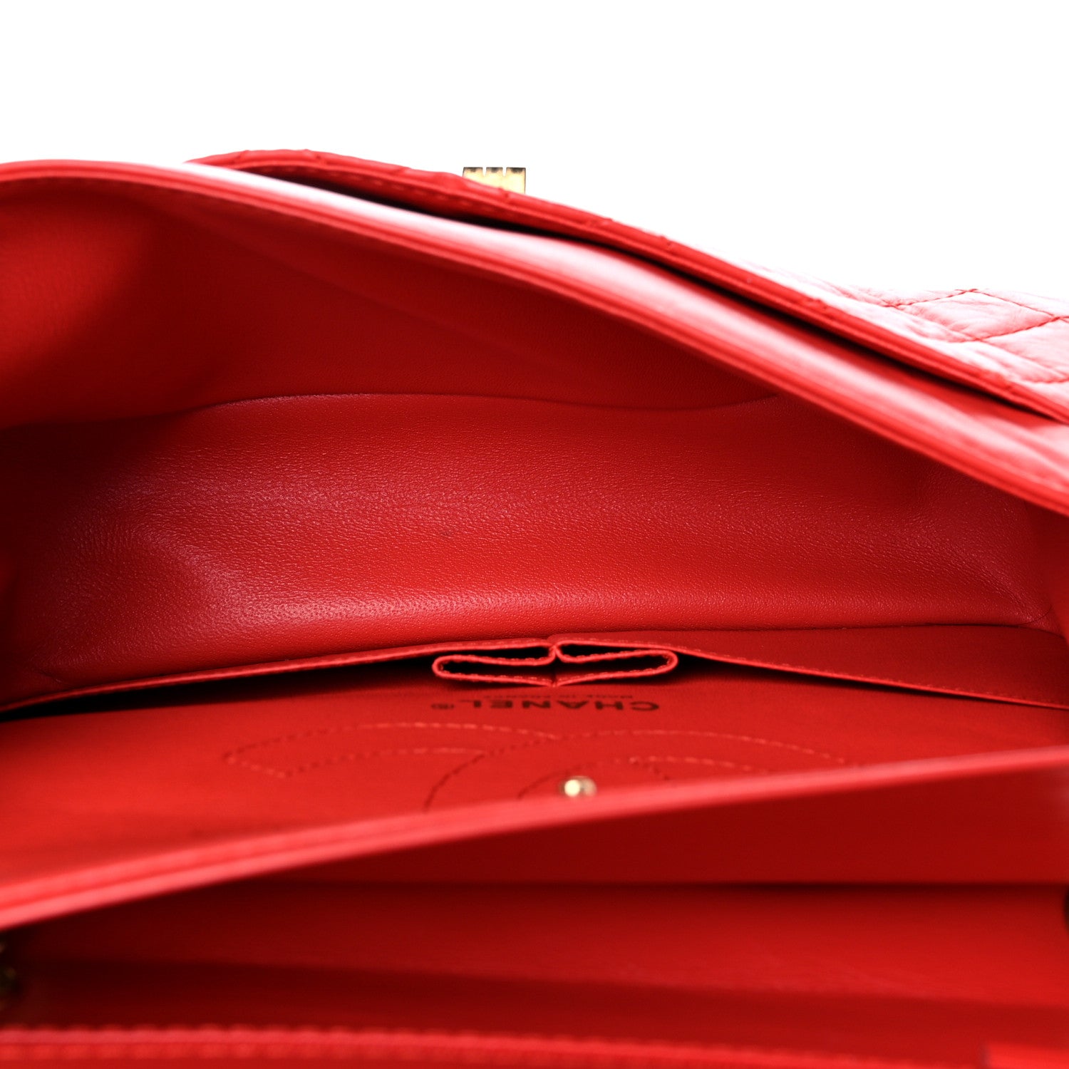 Chanel Aged Calfskin Quilted 2.55 Reissue 225 Flap Red 5 of 21