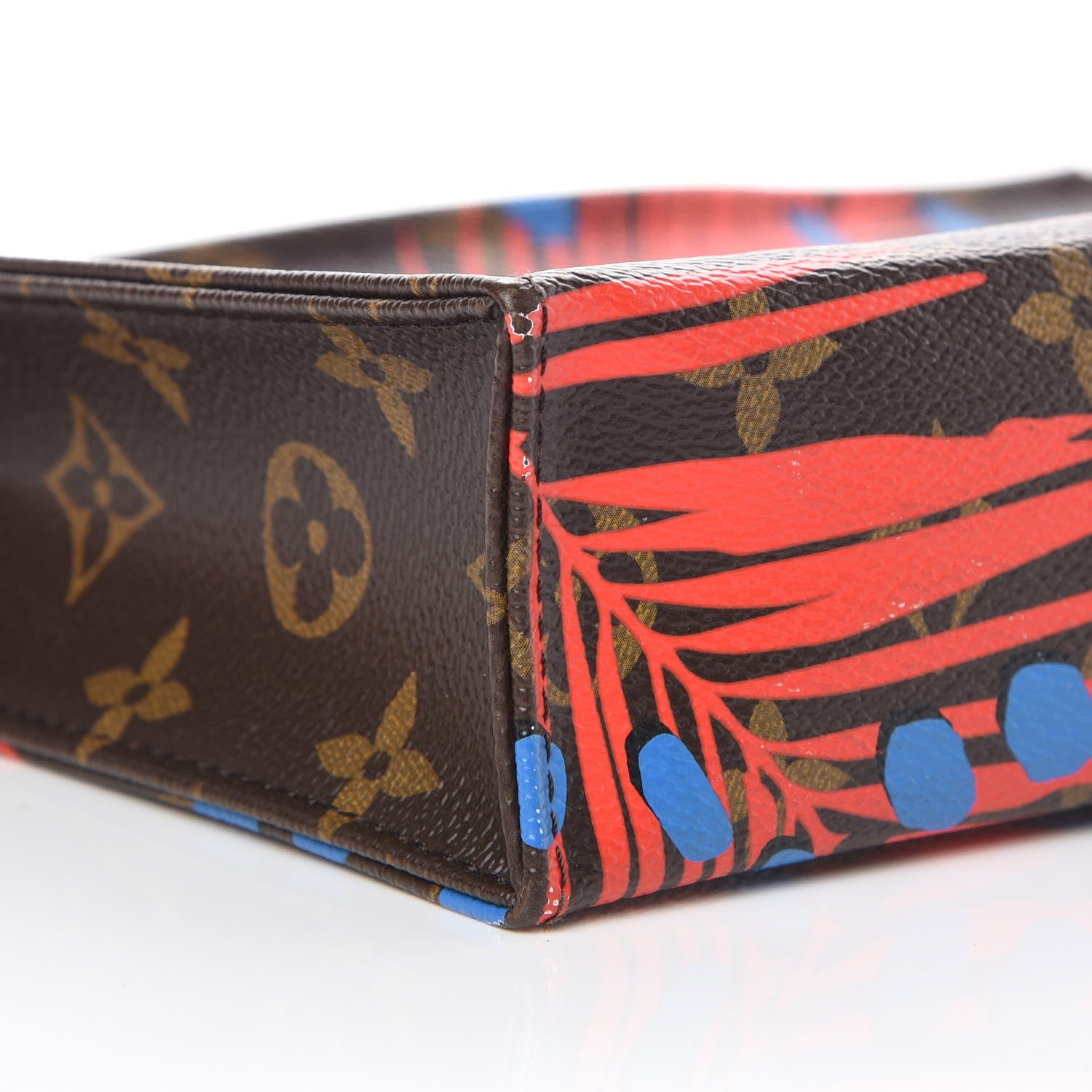 Louis Vuitton Monogram Jungle Dots Toiletry Pouch 26 Coquelicot Denim 5 of 10