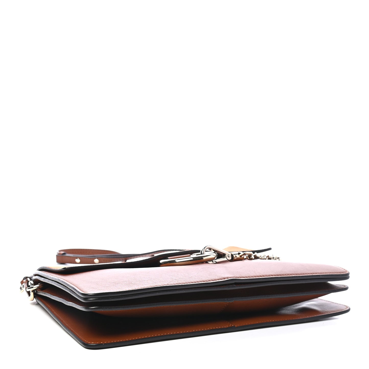 Suede Calfskin Medium Faye Shoulder Bag Tobacco