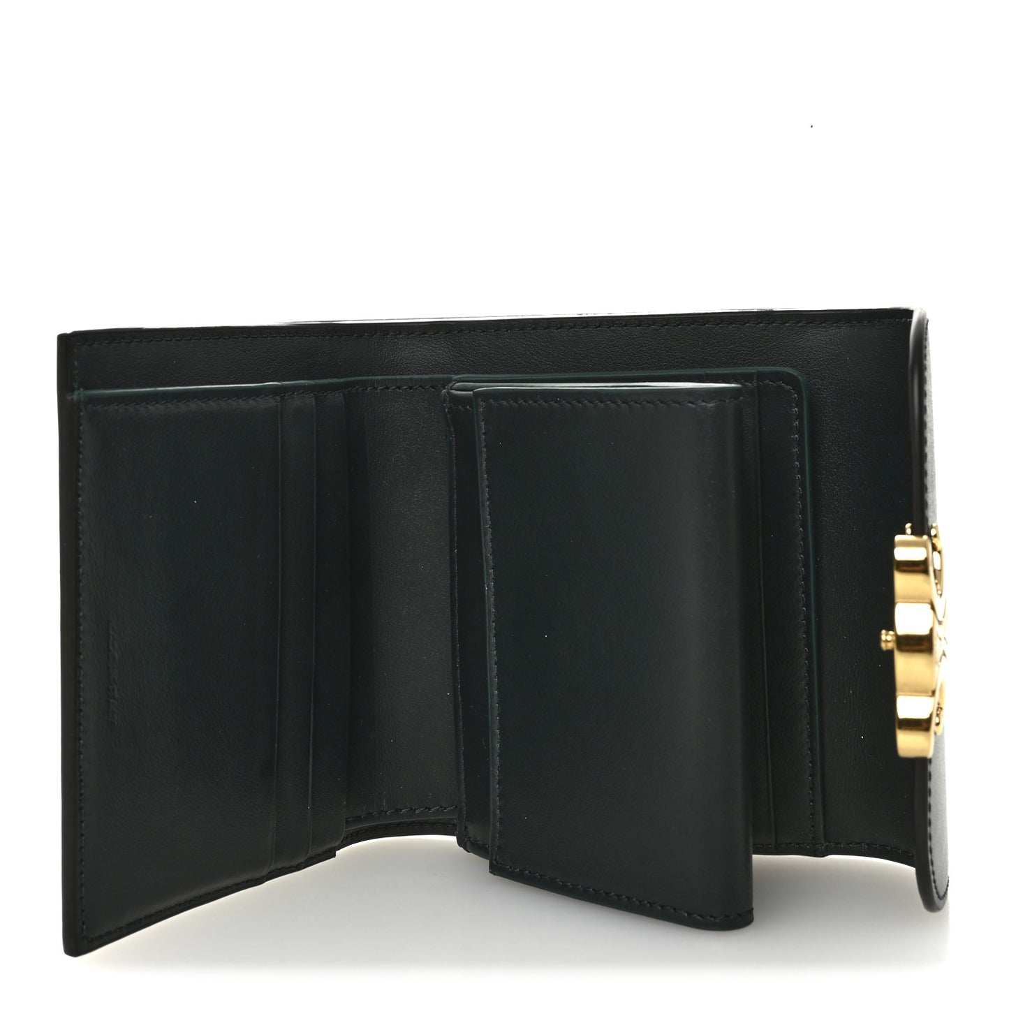 Shiny Smooth Lambskin Small Triomphe Wallet Amazone