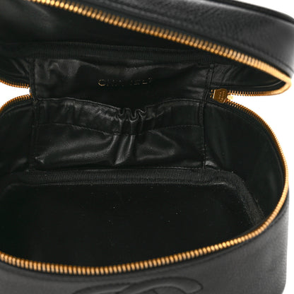 Chanel Caviar CC Vanity Cosmetic Case Black 5 of 8