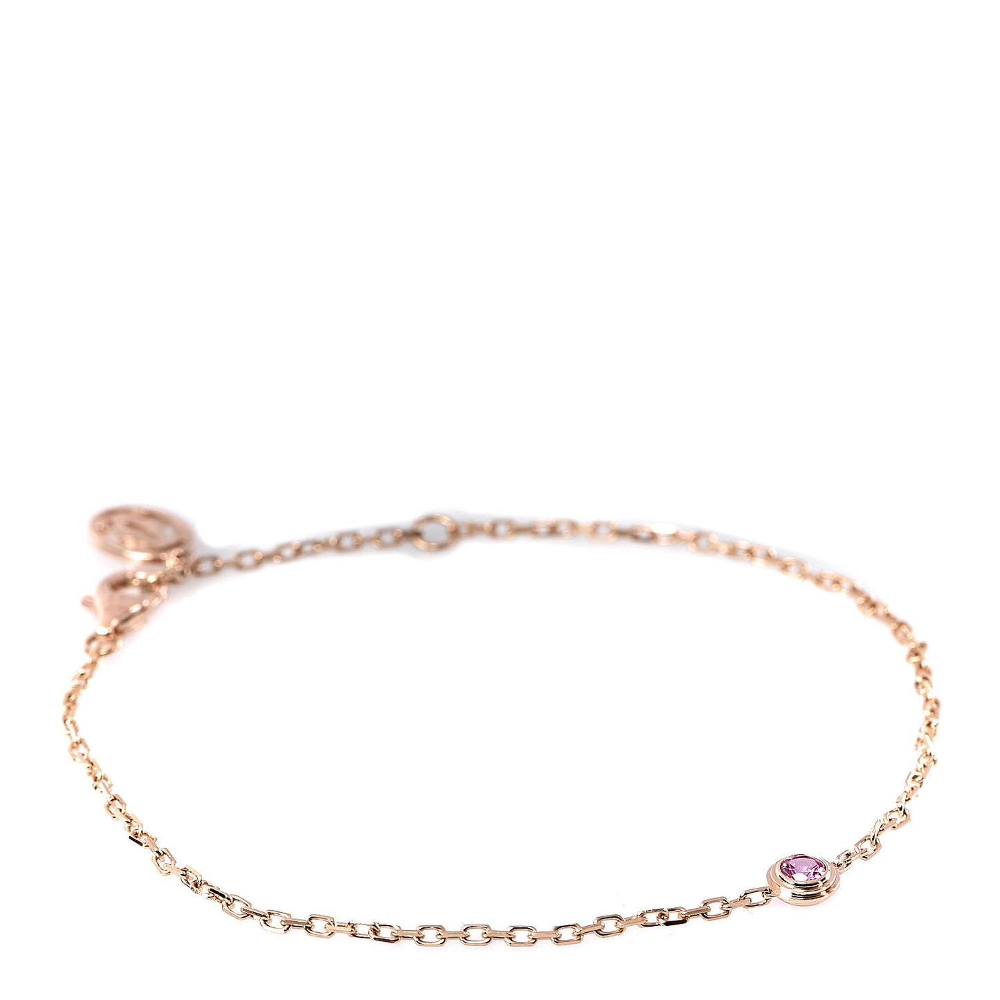 18K Pink Gold Pink Sapphire D'Amour Bracelet