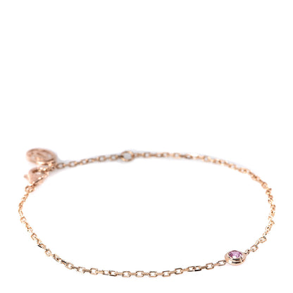 Cartier 18K Pink Gold Pink Sapphire D'Amour Bracelet 1 of 6