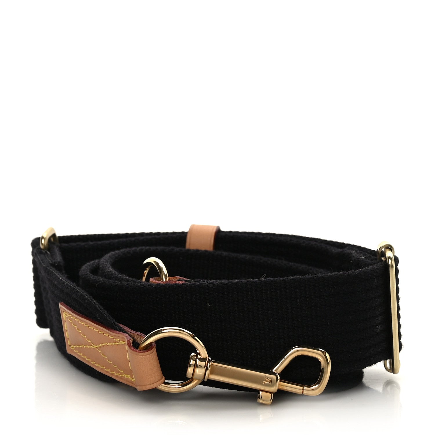 Louis Vuitton Canvas Adjustable Shoulder Strap Black 2 of 4