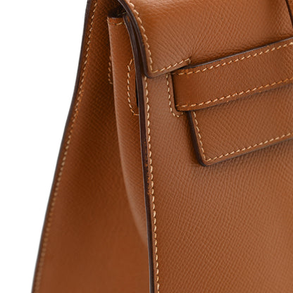 Hermes Courchevel Kelly Sellier 32 Gold 10 of 10
