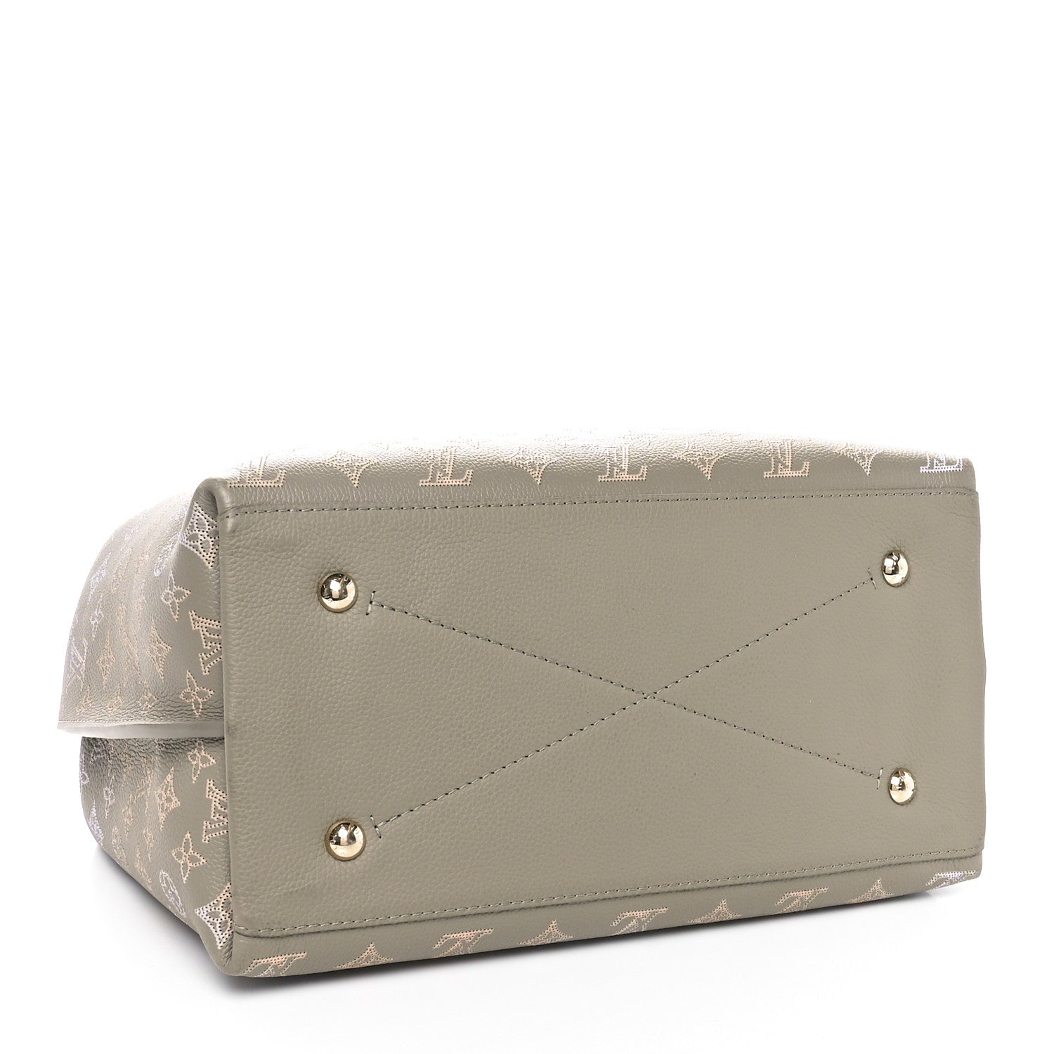 Louis Vuitton Reverse Mahina Carmel Hobo Gray 4 of 10