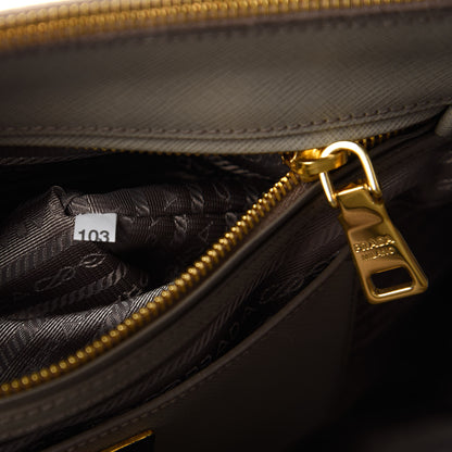 Prada Saffiano Large Galleria Double Zip Tote Argilla 9 of 10