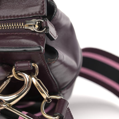 Versace Calfskin Small Palazzo Empire Bag Burgundy 16 of 18