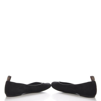 Louis Vuitton Suede Uniformes Ballet Flats 37 Black 5 of 11