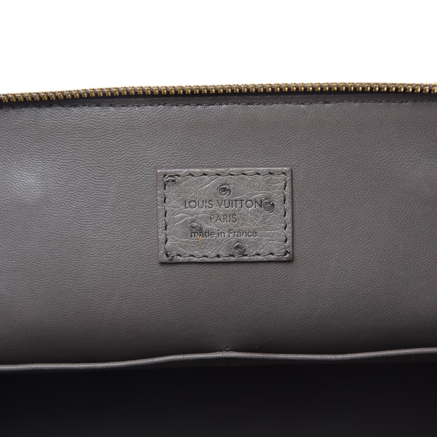 Louis Vuitton Ostrich Alma PM Gris 6 of 13