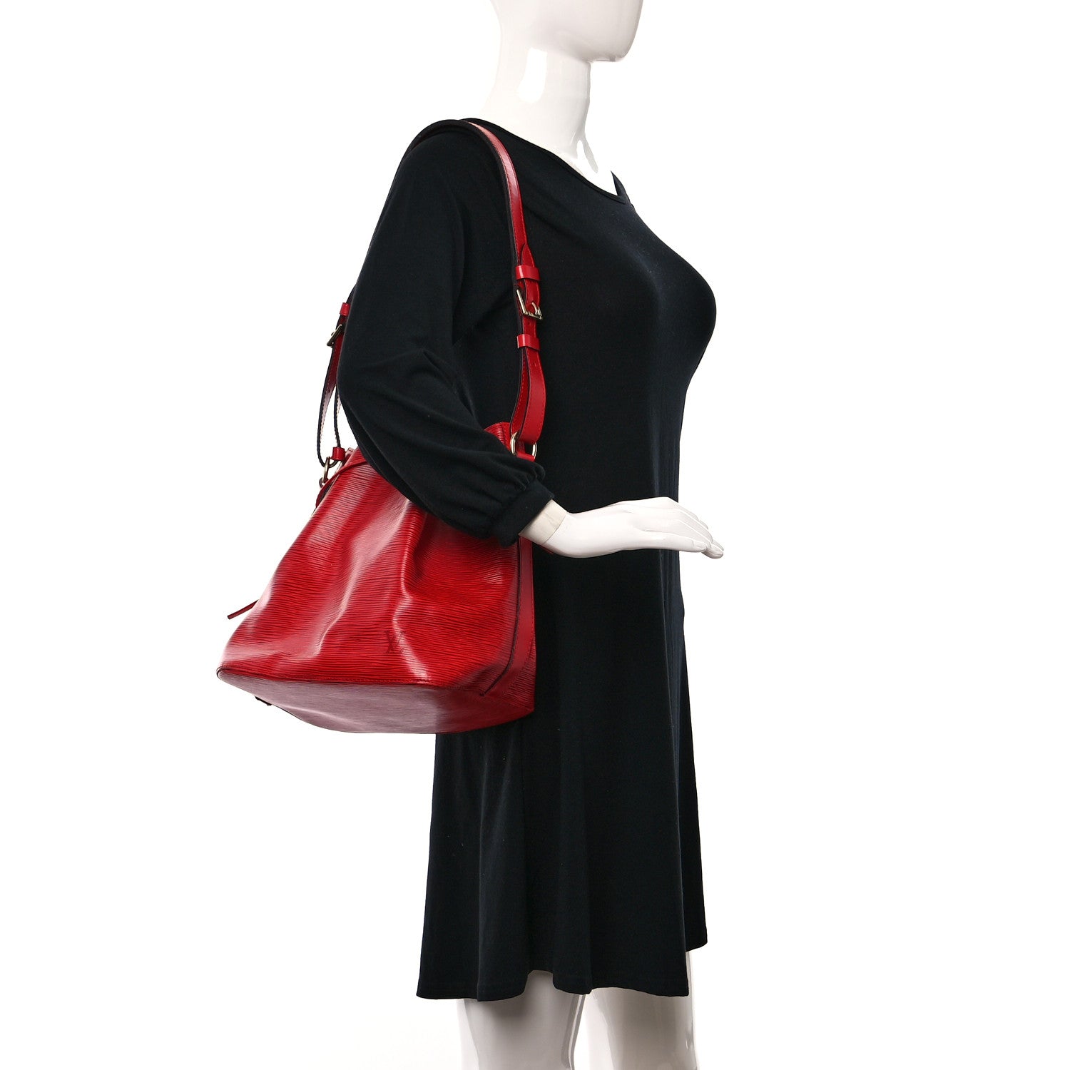 Louis Vuitton Epi Petit Noe Castillan Red 2 of 10