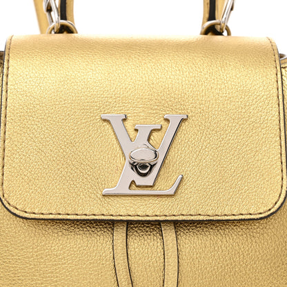 Louis Vuitton Metallic Calfskin Lockme Mini Backpack Gold 8 of 17