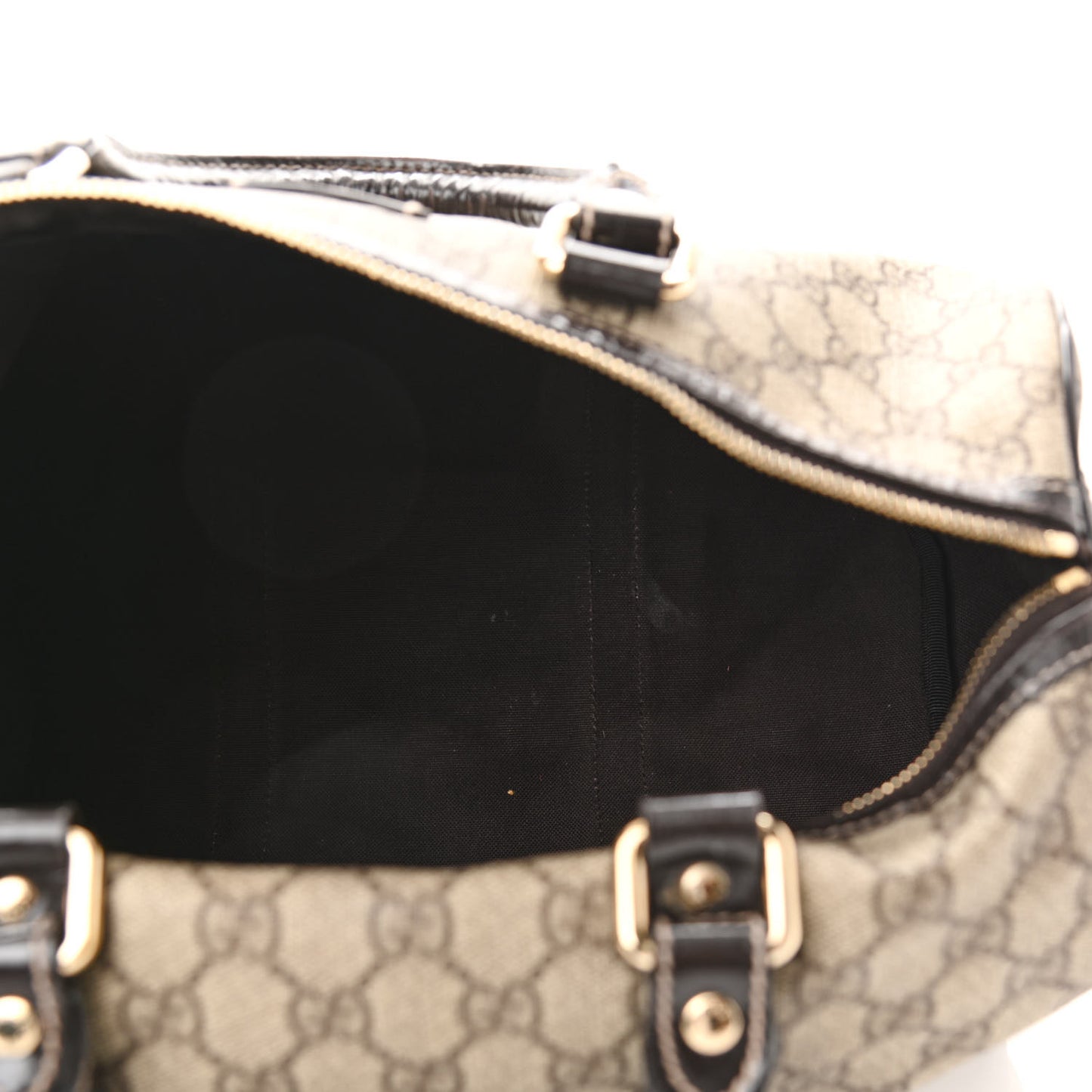 GG Plus Monogram Medium Joy Boston Dark Brown