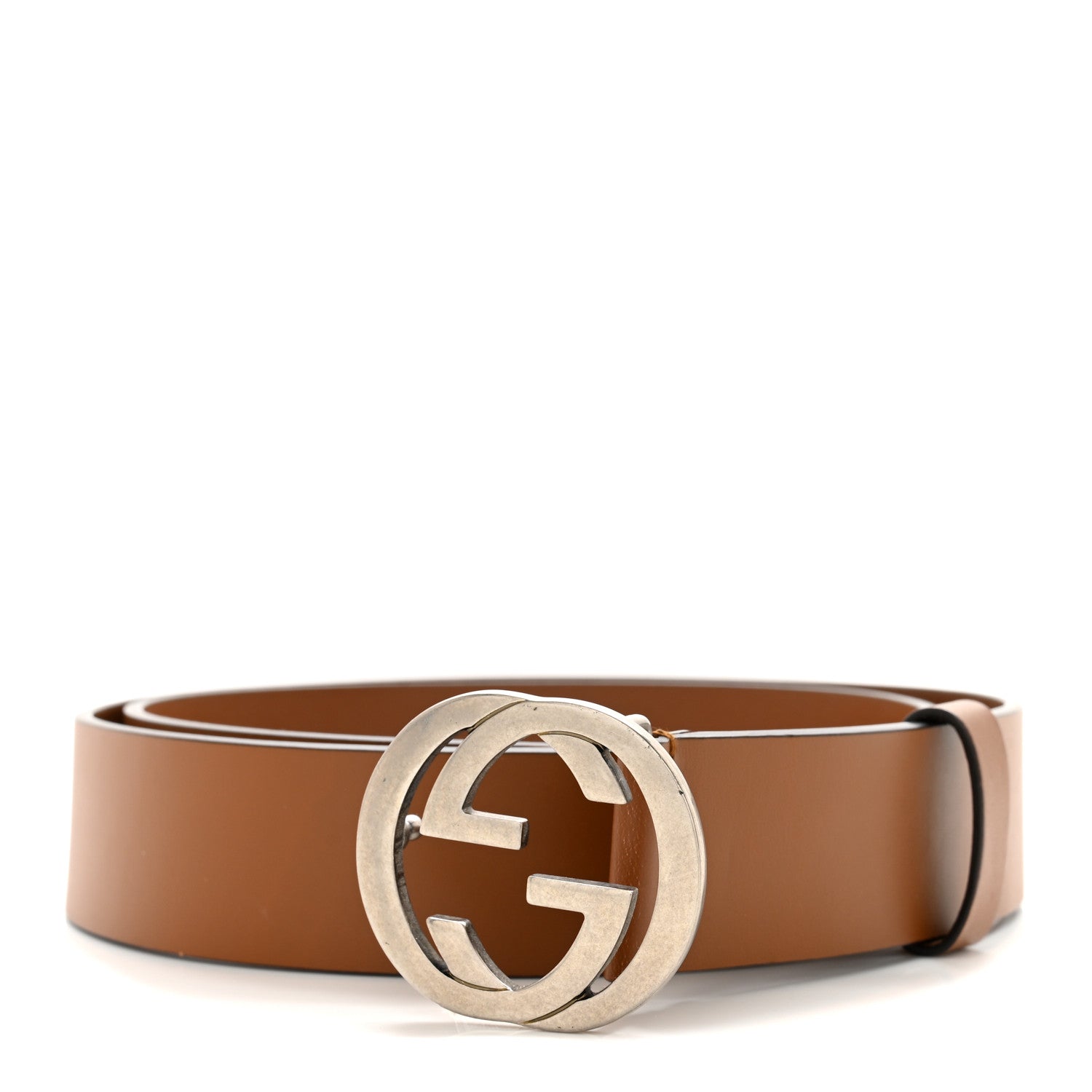 Gucci Selleria Calfskin Mens Interlocking G 37mm Belt 90 36 Cuir 1 of 7