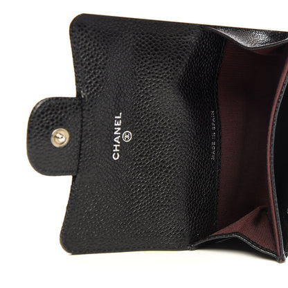 Chanel Caviar Quilted Flap Card Holder Black 5 of 9