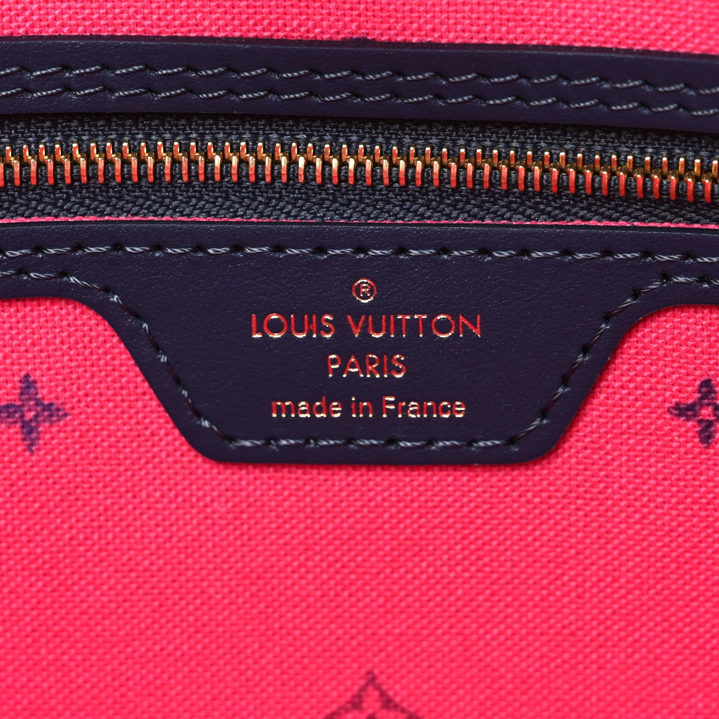 Monogram Giant Spring In The City Neverfull MM Midnight Fuchsia