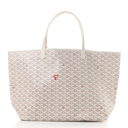 Goyard Goyardine Saint Louis Claire Voie GM White Pink 3 of 11