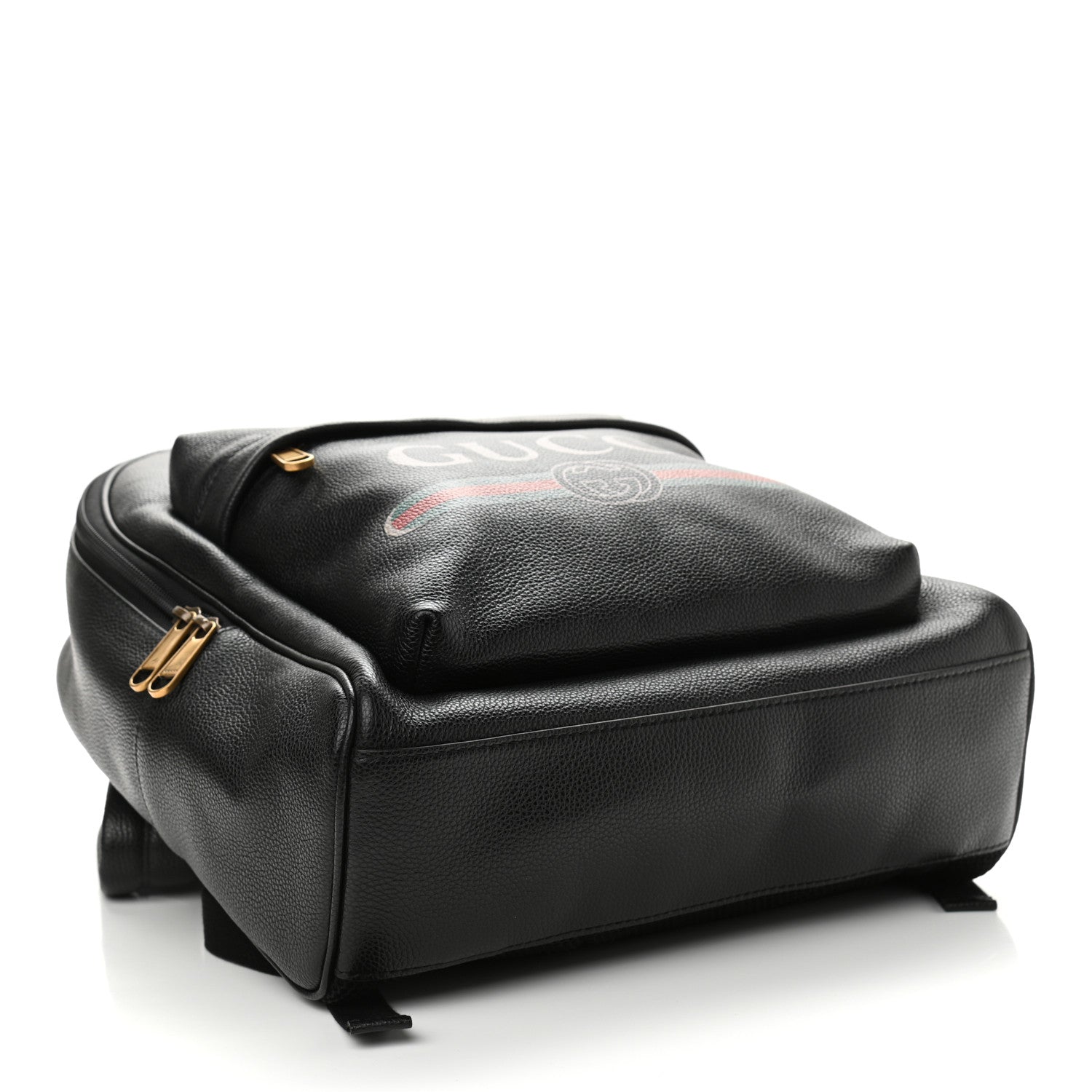 Gucci Calfskin Logo Day Backpack Black 4 of 10