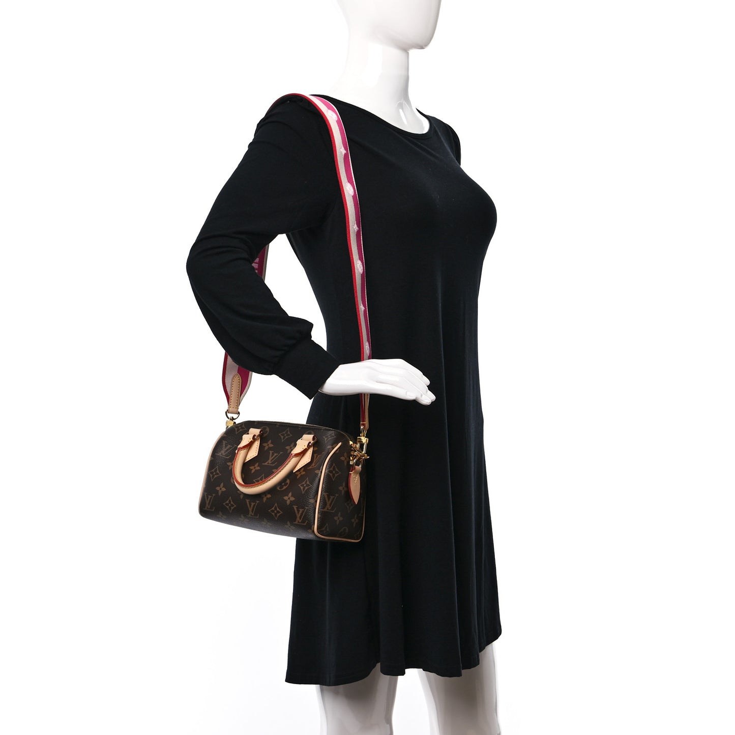 Monogram Speedy Bandouliere 20 Fuchsia