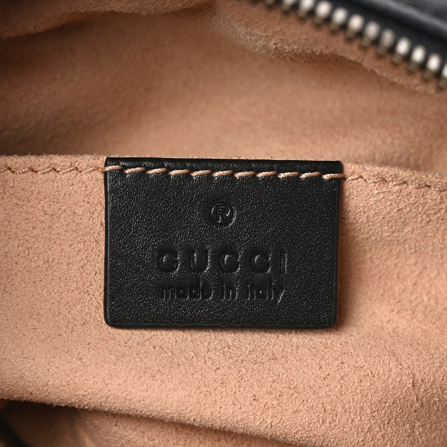 Gucci Calfskin Matelasse GG Marmont Belt Bag 95 38 Black 6 of 11