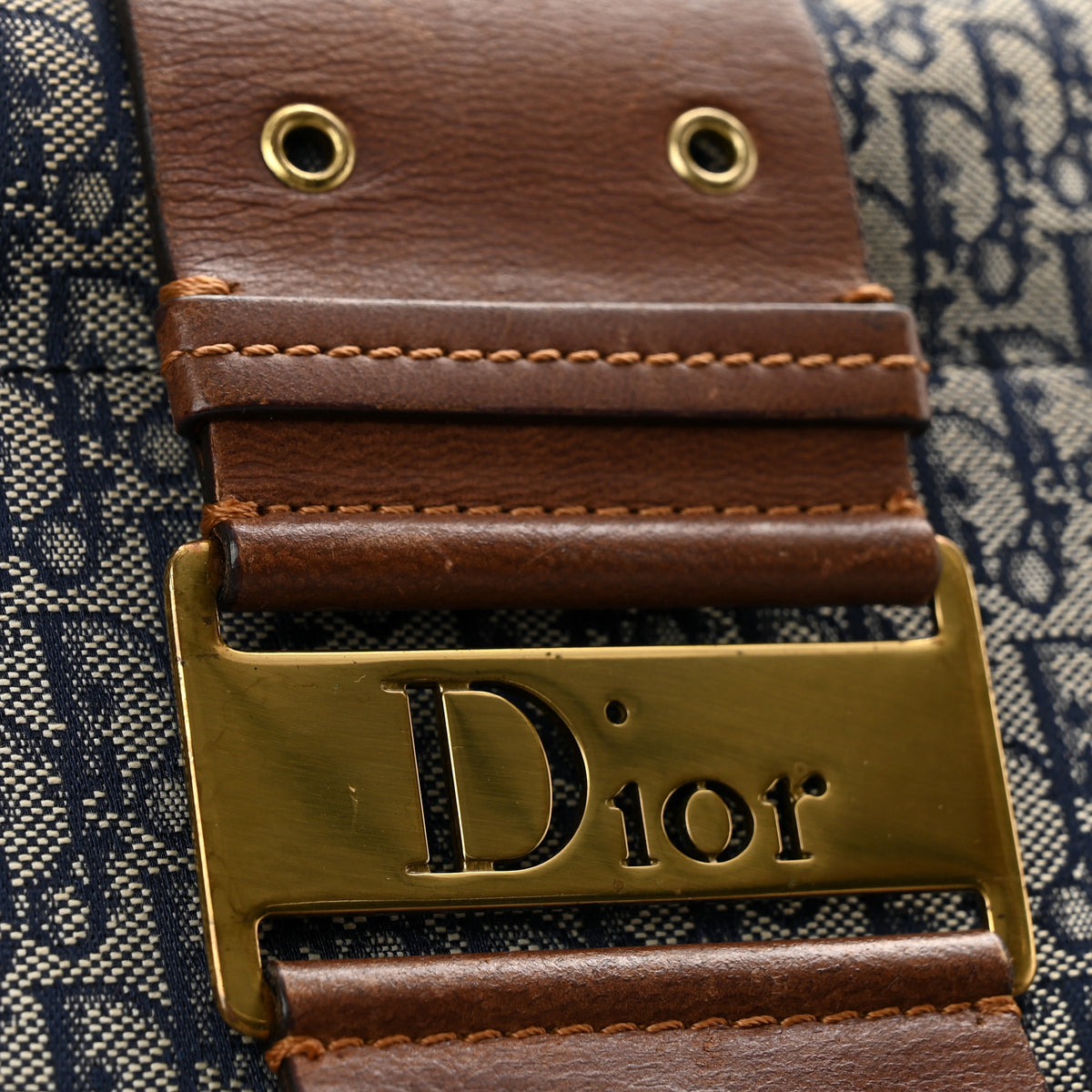 Christian Dior Monogram Street Chic Hobo Navy 11 of 12