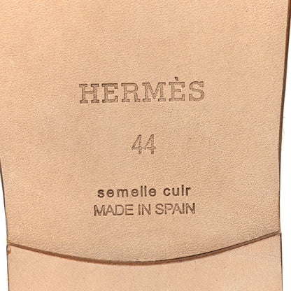 Hermes Suede Goatskin Mens Antigua Espadrille Sandals 44 Beige Sable 8 of 10