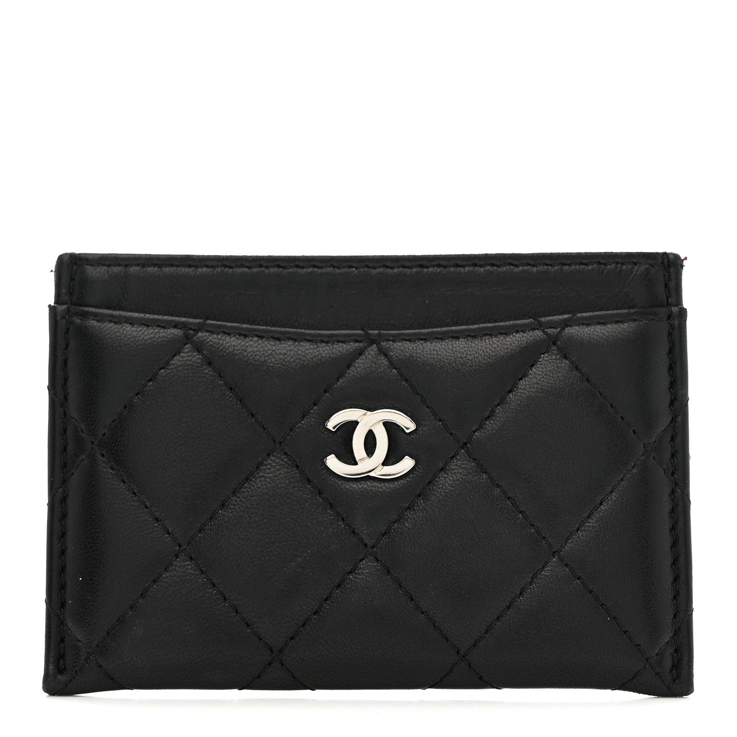 Chanel Lambskin Quilted Card Holder Black 1 of 8