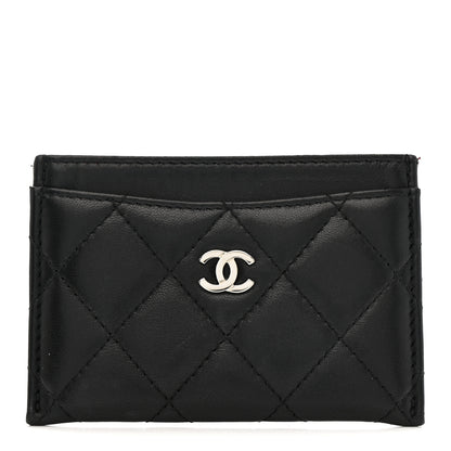 Chanel Lambskin Quilted Card Holder Black 1 of 8