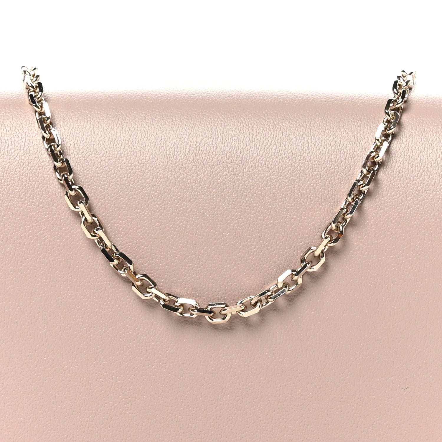 Valentino Garavani Vitello Rockstud Wallet on Chain Poudre 6 of 8