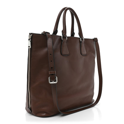 Prada Vitello Phenix Tote Bruciato 3 of 8