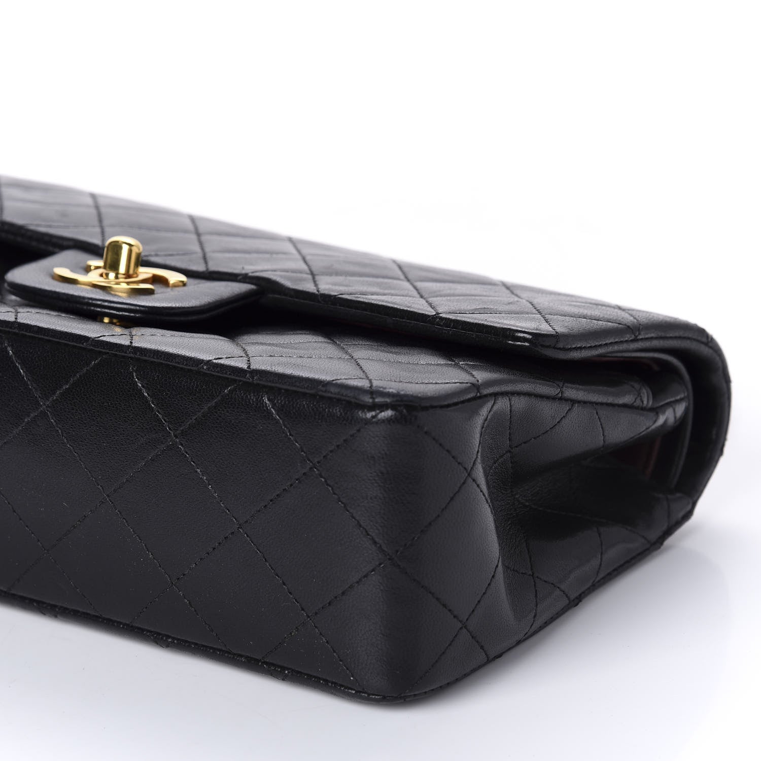 Chanel Lambskin Quilted Small Double Flap Black 8 of 11
