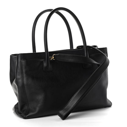 Chanel Calfskin Cerf Executive Shopper Tote Black 3 of 14