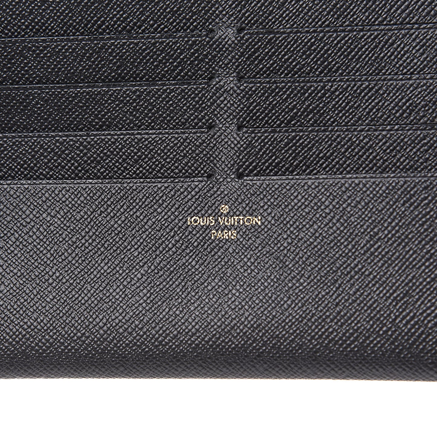 Calfskin Felicie Chain Wallet Card Holder Insert Black