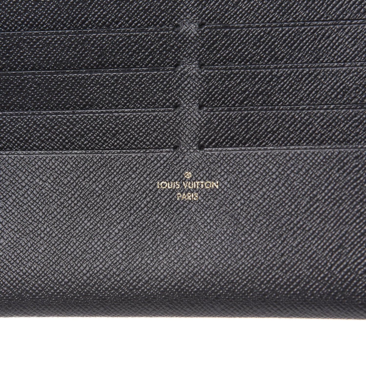 Louis Vuitton Calfskin Felicie Chain Wallet Card Holder Insert Black 6 of 7
