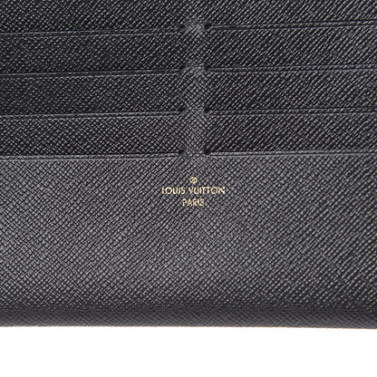 Louis Vuitton Calfskin Felicie Chain Wallet Card Holder Insert Black 6 of 7