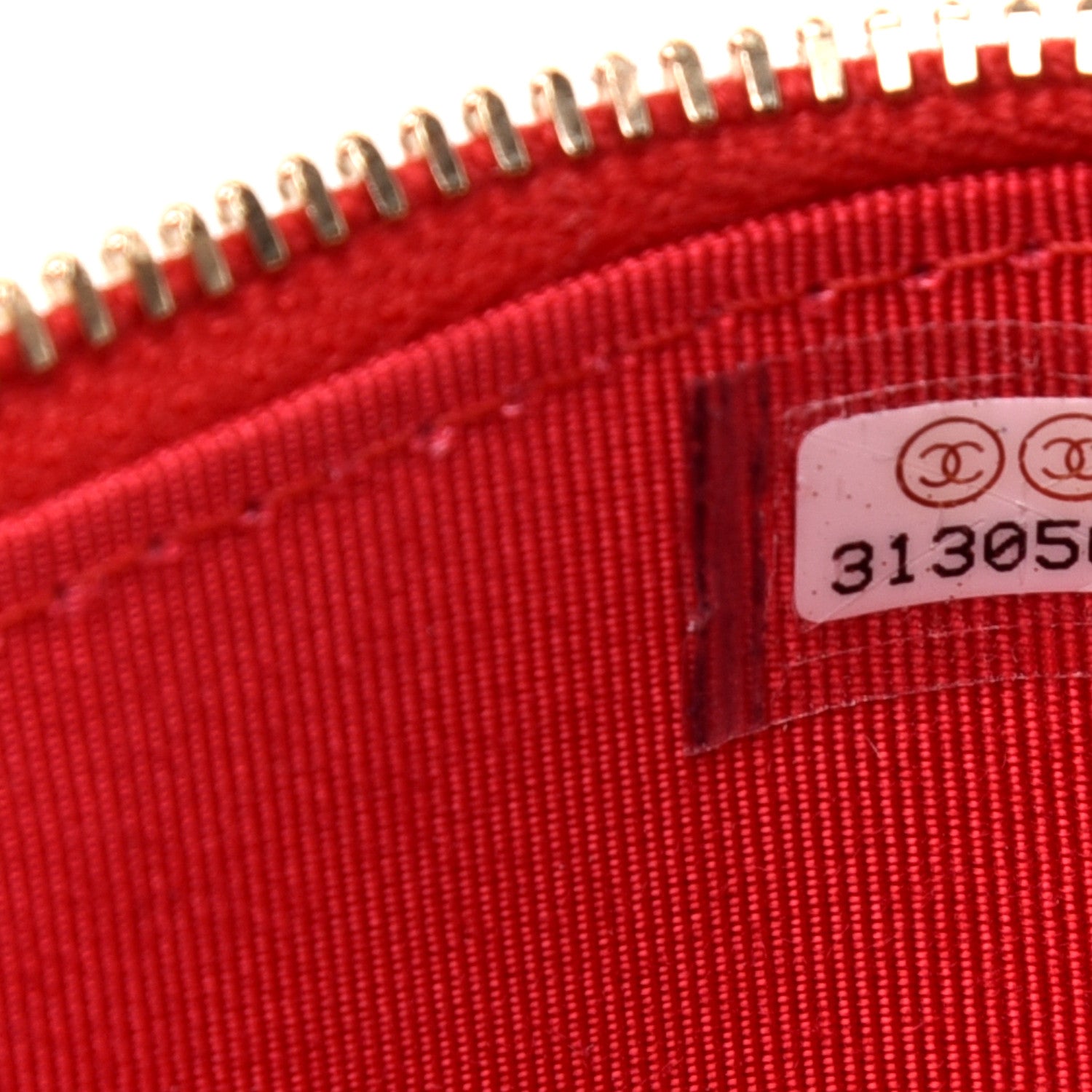 Chanel Lambskin Camellia Embossed Mini Vanity Case With Chain Red 9 of 11