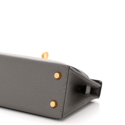 Hermes Epsom Mini Kelly Sellier 20 Gris Meyer 10 of 11