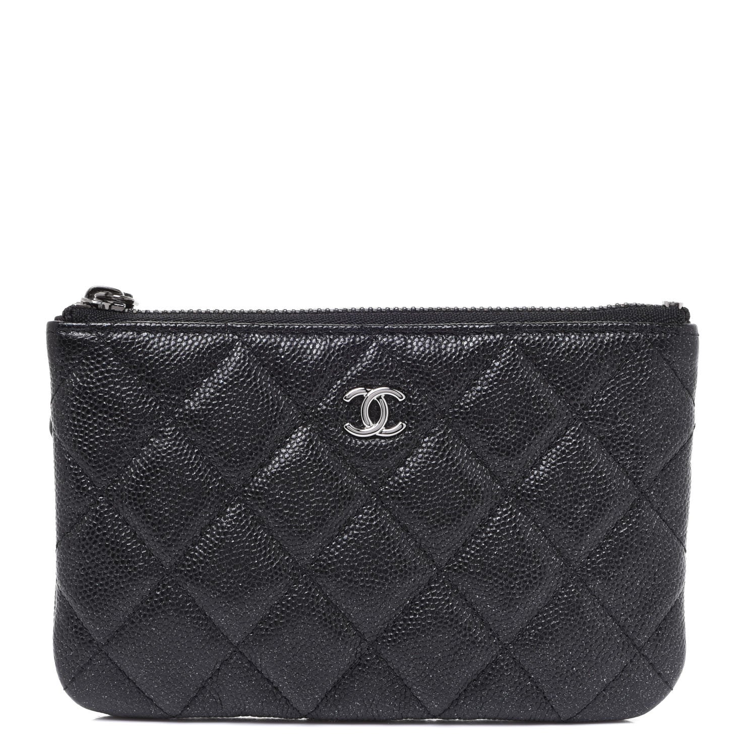 Chanel Caviar Quilted Small Cosmetic Case Black 1 of 8