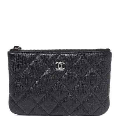 Chanel Caviar Quilted Small Cosmetic Case Black 1 of 8