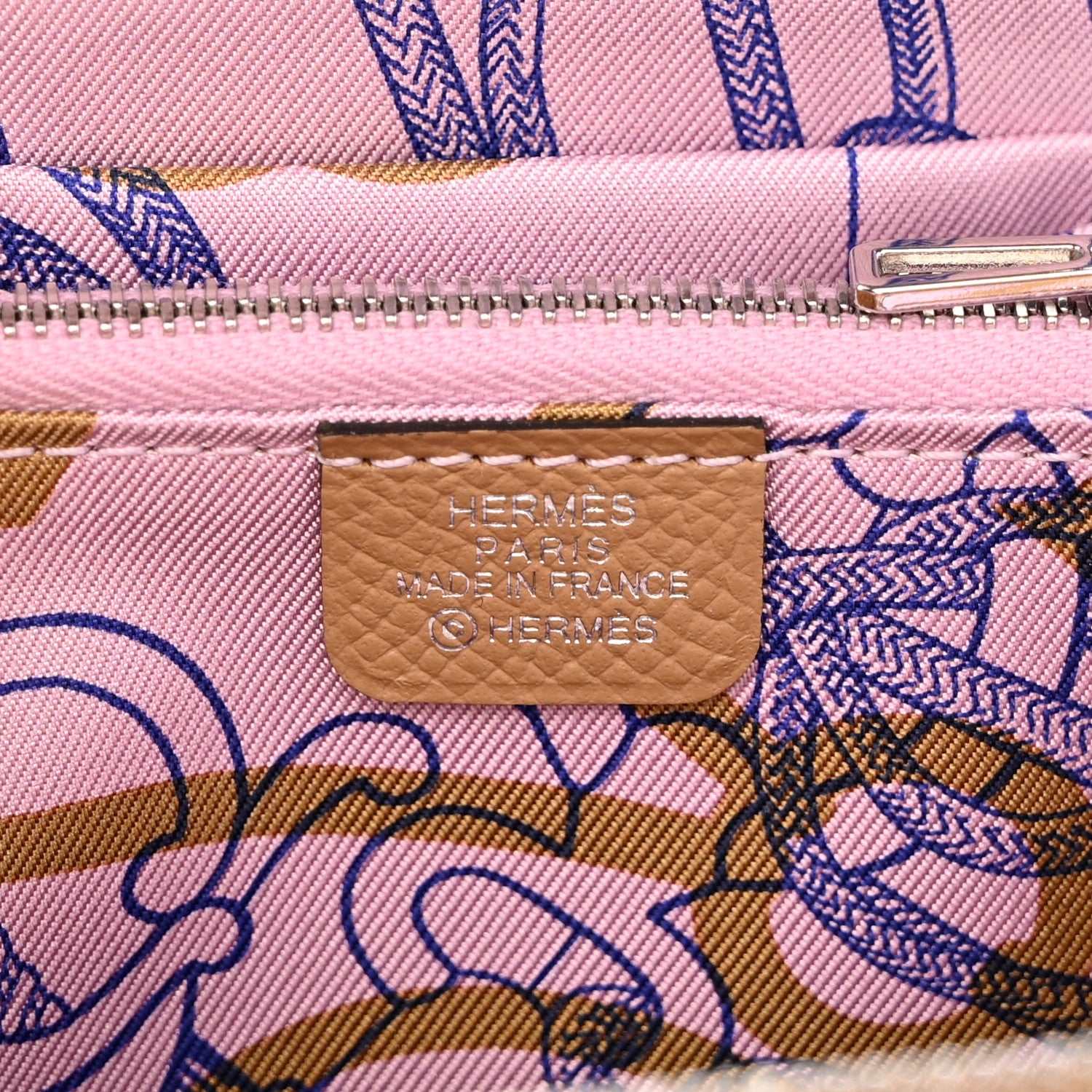 Hermes Epsom Silk'in Compact Wallet Chai 6 of 8