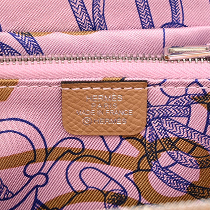 Hermes Epsom Silk'in Compact Wallet Chai 6 of 8