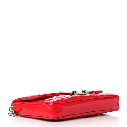 Christian Dior Patent Cannage New Lock Pouch Red 3 of 12