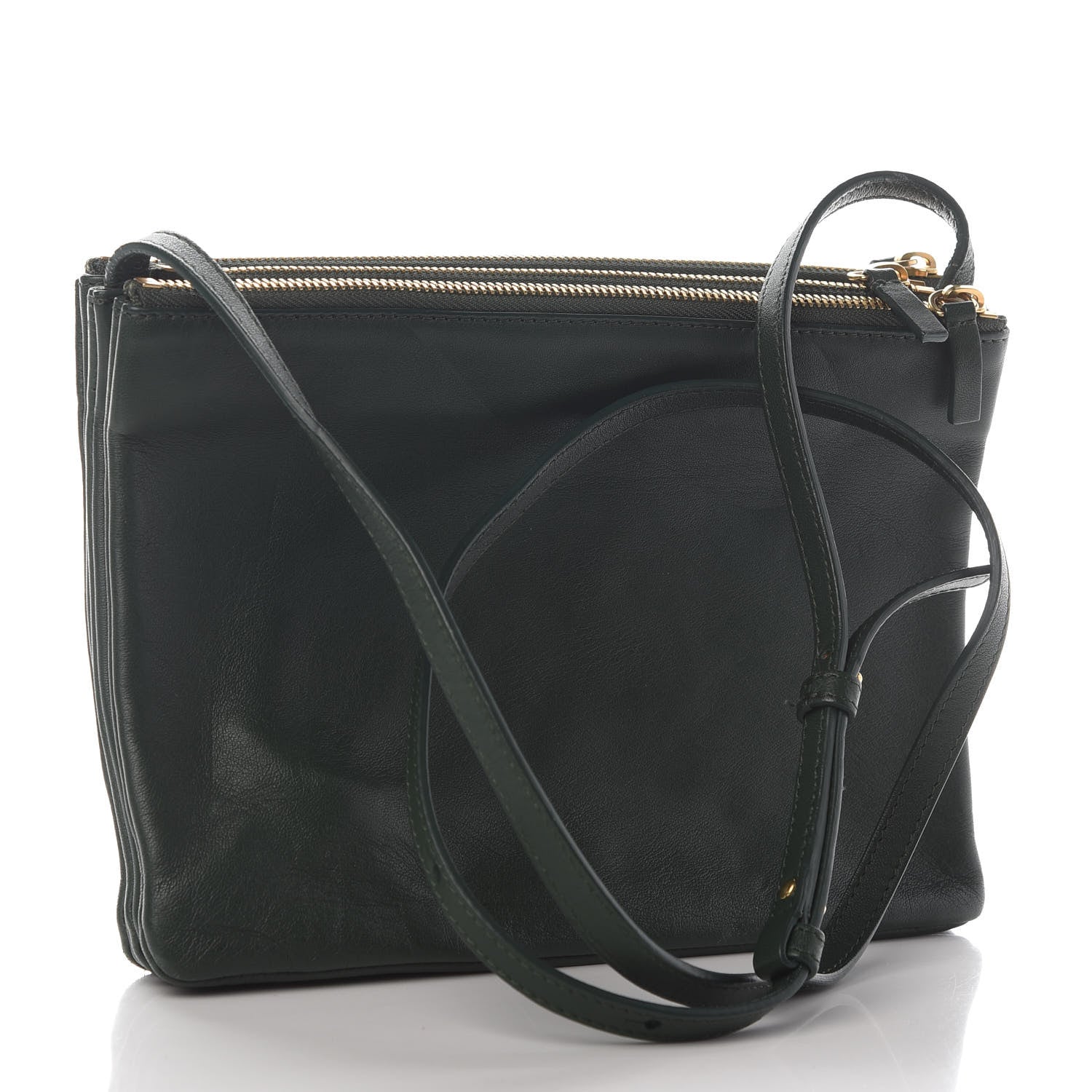 Celine Lambskin Large Trio Crossbody Bag Amazone 3 of 9