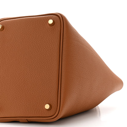 Hermes Taurillon Clemence Matte Alligator Picotin Lock Touch 18 PM Gold 10 of 11