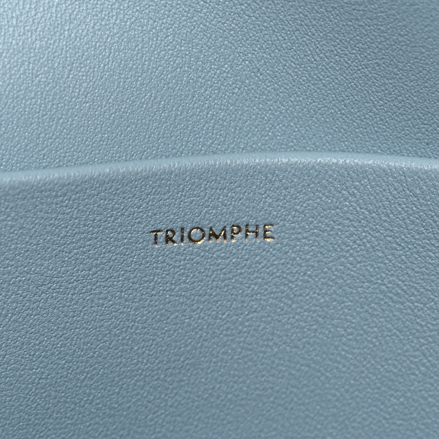 Celine Shiny Calfskin Triomphe Shoulder Bag California Blue 7 of 10