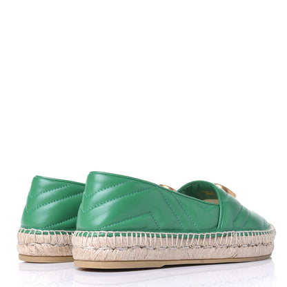 Gucci Nappa Matelasse GG Marmont Espadrilles 36 New Shamarock 4 of 11